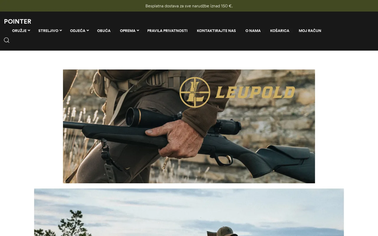 Web stranica projekta Pointer Shop